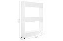 Dulap mobil de bucătărie - baie pe roți - alb