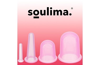 Set de unelte de masaj – 4 cupe din silicon + masaj + geantă