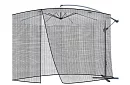 Plasă pentru umbrelă de grădină 350 cm – neagră