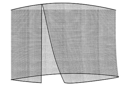 Plasă de țânțari pentru umbrelă de grădină 300 cm - neagră