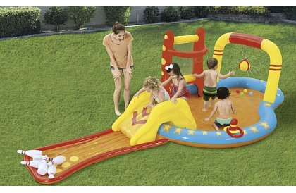 Teren de joacă gonflabil pentru apă 435x213x117cm - Bestway 53068