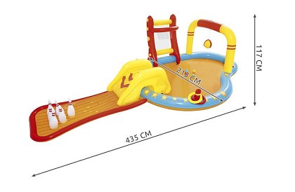 Teren de joacă gonflabil pentru apă 435x213x117cm - Bestway 53068