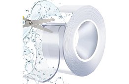 Bandă adezivă dublu față transparentă – 3 m