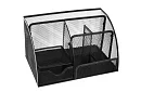 Organizator pentru birou - 6 compartimente - negru