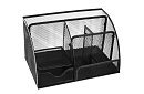 Organizator pentru birou - 6 compartimente - negru