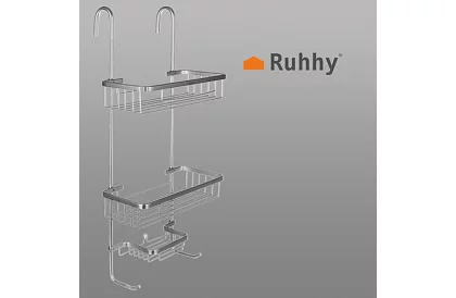 Raft suspendat pentru baie - argintiu