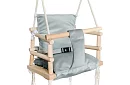 Leagăna din lemn pentru copii – gri