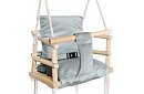 Leagăna din lemn pentru copii – gri