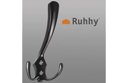 Suport de perete pentru mobilier negru – set de 5 bucăți