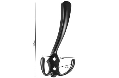 Suport de perete pentru mobilier negru – set de 5 bucăți