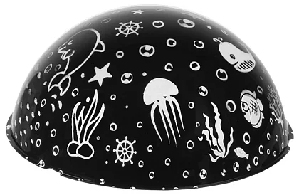 Lampa de noapte LED cu proiector de imagini - neagră