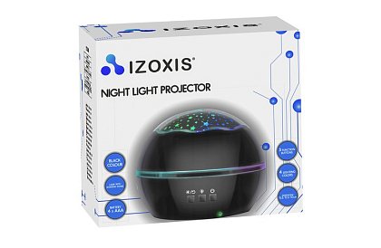 Lampa de noapte LED cu proiector de imagini - neagră