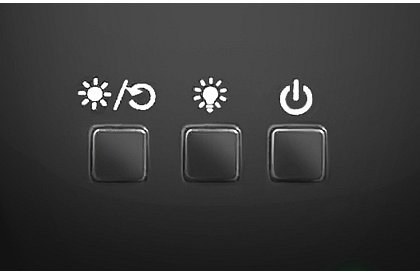 Lampa de noapte LED cu proiector de imagini - neagră