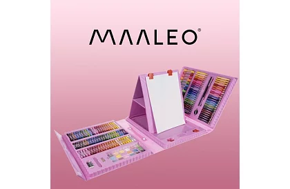 Set de artă pentru pictură pentru copii – valiză artistică - 208 piese