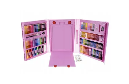 Set de artă pentru pictură pentru copii – valiză artistică - 208 piese