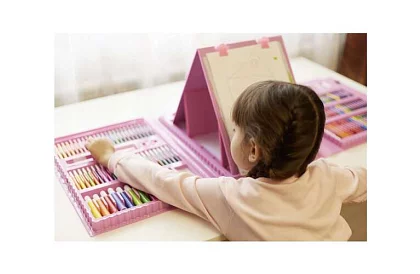 Set de artă pentru pictură pentru copii – valiză artistică - 208 piese