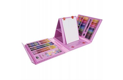 Set de artă pentru pictură pentru copii – valiză artistică - 208 piese