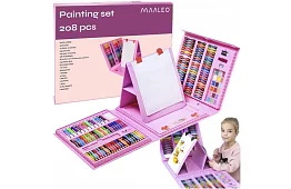 Set de artă pentru pictură pentru copii – valiză artistică - 208 piese