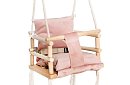 Leagă de lemn pentru copii – roz roz