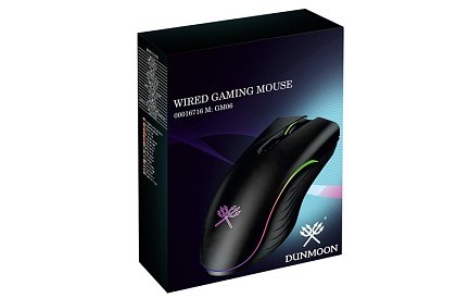 Mouse de joc cu fir – DUNMOON cu iluminare