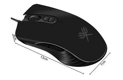 Mouse de joc cu fir – DUNMOON cu iluminare