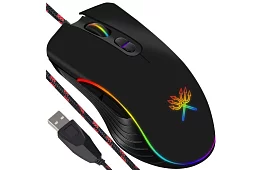 Mouse de joc cu fir – DUNMOON cu iluminare