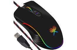 Mouse de joc cu fir – DUNMOON cu iluminare