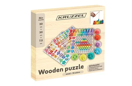 Puzzle educaționale din lemn
