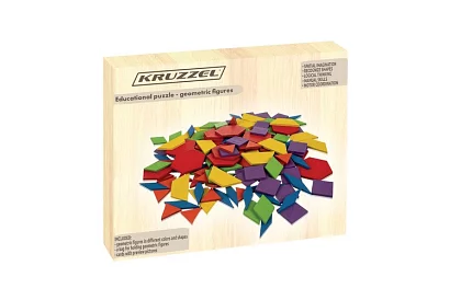 Puzzle educaționale din lemn - forme geometrice