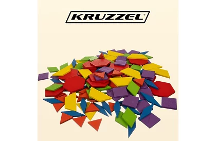 Puzzle educaționale din lemn - forme geometrice