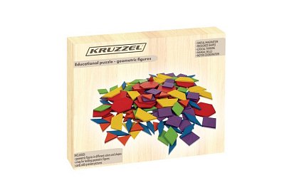 Puzzle educaționale din lemn - forme geometrice