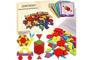 Puzzle educaționale din lemn - forme geometrice