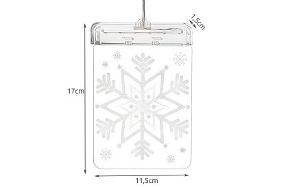 3D LED decorație – fulg de zăpadă