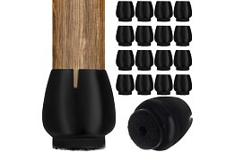 Tăvițe din fetru pentru picioarele scaunelor împotriva zgârieturilor – set de 16 bucăți