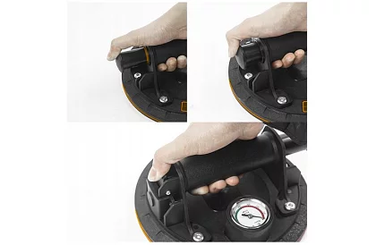 Ventuză cu manometru și pompă pentru comprese, plăci și sticlă