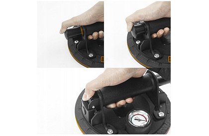 Ventuză cu manometru și pompă pentru comprese, plăci și sticlă