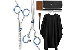 Foarfeci de coafură și accesorii – set de 7 bucăți