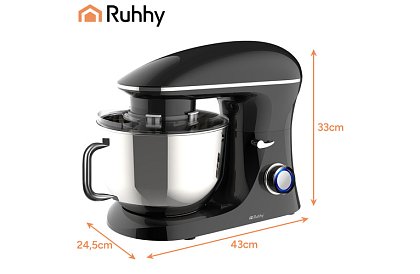 Robot de bucătărie 1500 W, cu bol de 6,2L – RUHHY