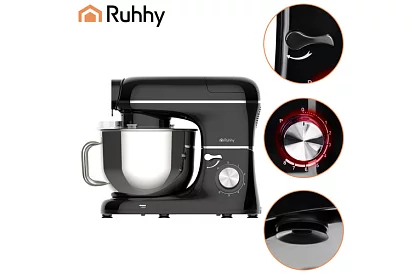 Robot de bucătărie 1500 W RUHHY 3 în 1 cu blender și râșniță pentru carne – bol de 6,2 l