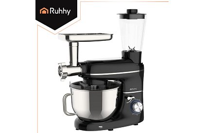 Robot de bucătărie 1500 W RUHHY 3 în 1 cu blender și râșniță pentru carne – bol de 6,2 l