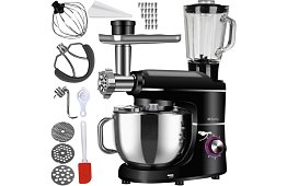 Robot de bucătărie 1500 W RUHHY 3 în 1 cu blender și râșniță pentru carne – bol de 6,2 l