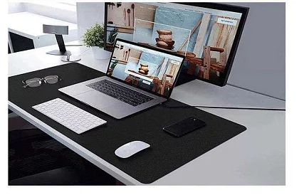 XXL suport pentru mouse și tastatură 90x45cm - negru