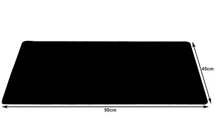 XXL suport pentru mouse și tastatură 90x45cm - negru