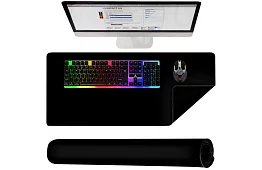 XXL suport pentru mouse și tastatură 90x45cm - negru