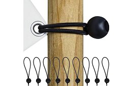 Banda elastice cu bilă pentru fixarea pânzelor și tarp-urilor – 10 buc.