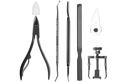 Set de unelte pentru unghii încarnate + cutie cadou