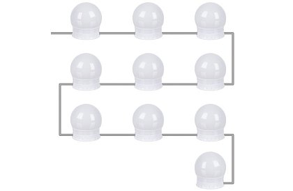 Lămpi LED pentru oglindă - măsuță de toaletă – set 10 buc.