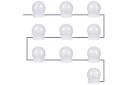 Lămpi LED pentru oglindă - măsuță de toaletă – set 10 buc.