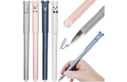 Set de 4 markere de șters - animale