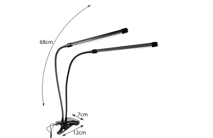 Lampa LED pentru creșterea plantelor DUO – cu temporizator și control